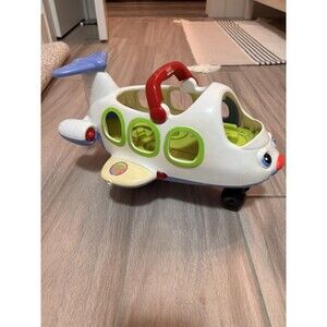 Fisher Price Little People Lil Movers Airplane Jet Plane 2005 Mattel Makes Noise